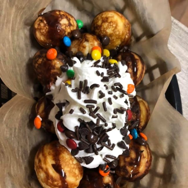 Chocolate Lovers Pancake Sundae.